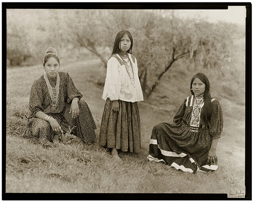 3 Young Apache Girls:  Carrie, Rebekah, and Gracie