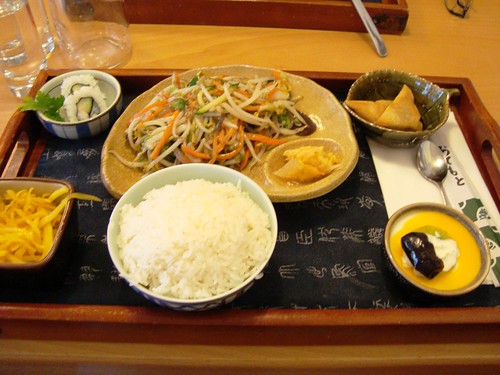 Vegetarian dish at Japanese restaurant