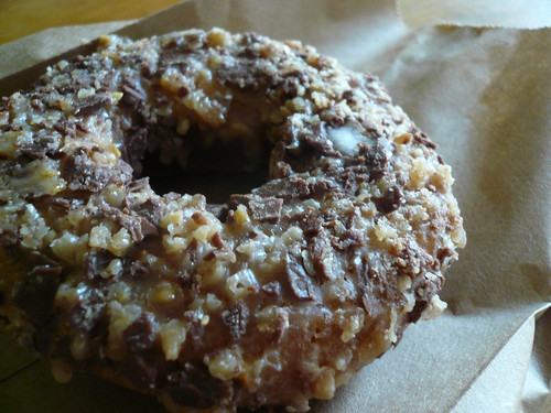Heath bar doughnut
