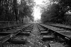ironbridge day 2 55 blists hill up the Hay inclined plane bw