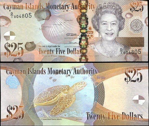 25 Dolárov Kajmanie ostrovy 2010 (2011)
