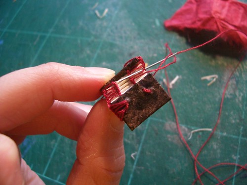 sewing micro coptic headbands