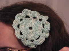 Crochet Flower Clip