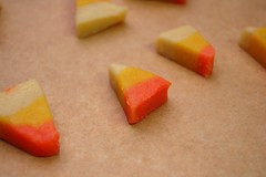 Candy Corn Cookies Ready For The Oven