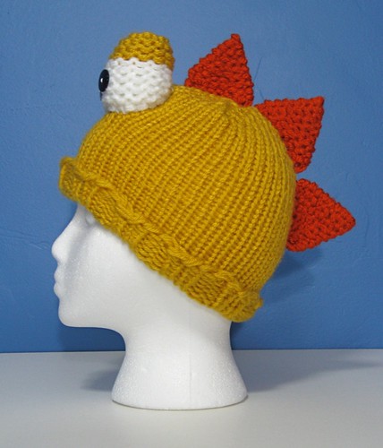 Yellow dino hat