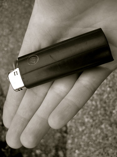 Rubberized BIC Lighter