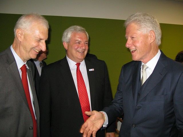 Parliamentary Under Secretary of State, Stephen OBrien MP meeting with Former President Bill Clinton