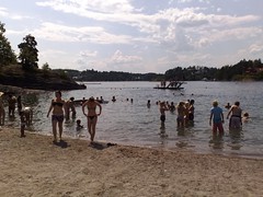 Hot summer at the beach in Oslo Norway #2