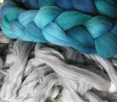 Falklands wool and Brown Sheep gray mill ends