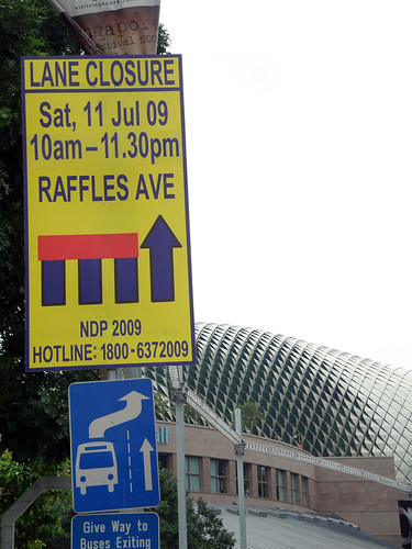 NDP Road Closure Sign Posting | Flickr - Photo Sharing!