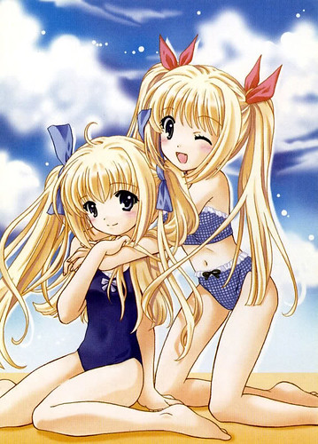 cute anime twin. anime twins. arent they cute
