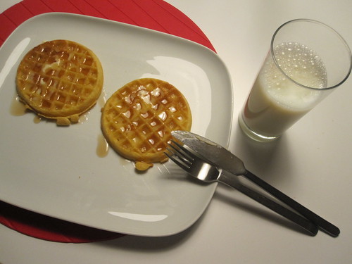 waffles and milk