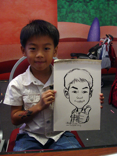 Caricature live sketching for Marina Square X'mas Tenants Gathering 2009 - 25