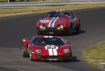 Ford GT and Ferrari Daytona at Lime Rock