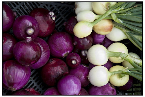 Purple and White Onions