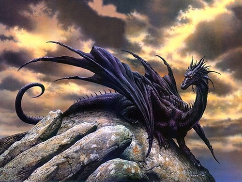 dragons wallpaper. Black Dragon Wallpaper