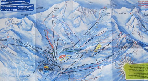 Val Thorens Trail Map