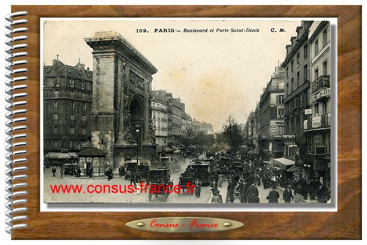 109. PARIS Boulevard et Porte Saint-Denis