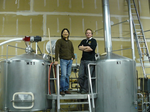 Daniel Lee (Owner) and Brian Taft (Brewmaster) of the new Odin Brewing Company in Seattle.