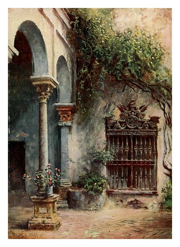 007-Sevilla Casa de Pilatos-Southern Spain 1908- Trevor Haddon