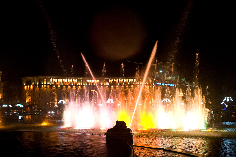 Yerevan, Armenia, singing fountains