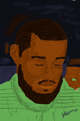 Man on PATH (iPhone drawing)