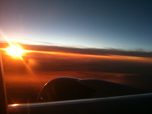 Sunset at 34,000 Feet