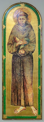 Icon of Saint Francis of Assisi, at Saint Anthony of Padua Roman Catholic Church, in Saint Louis, Missouri, USA