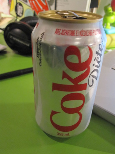 Diet coke from the vending machine - $1.25