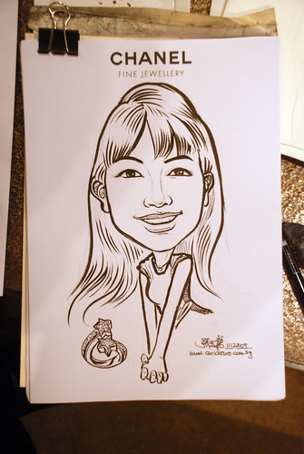 Caricature live sketching for Chanel Day 2 - 4