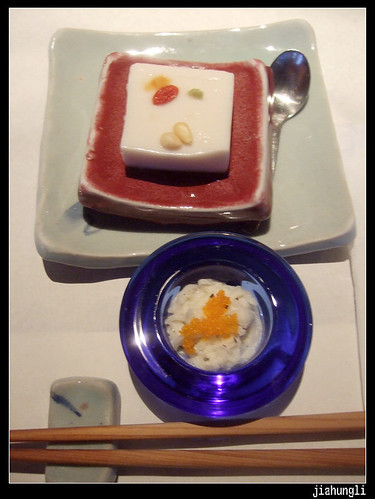 第二道菜：花生豆腐與筍絲魚卵