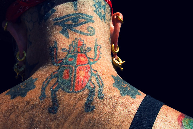 Scarab Tattoo. Saw this at Lazy Bear. It was probably one of my most 