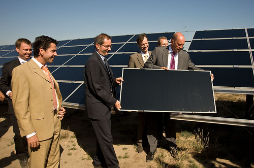 solaranlage Einweihung Solarpark Lieberose picture photo bild