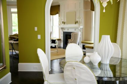 Green Living Room Design Trend 2010
