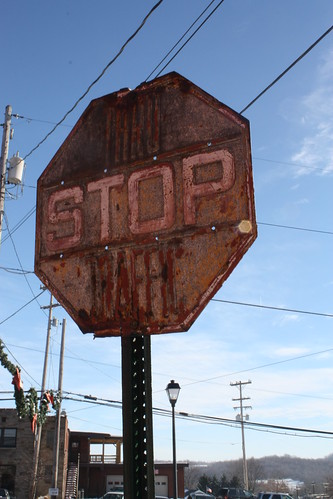 Embossed Stop Sign