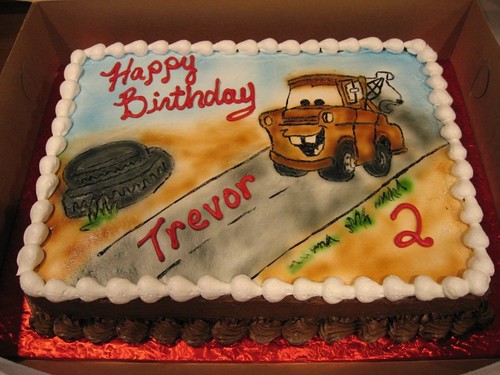 images of cars cakes. Cars - Mater Cake