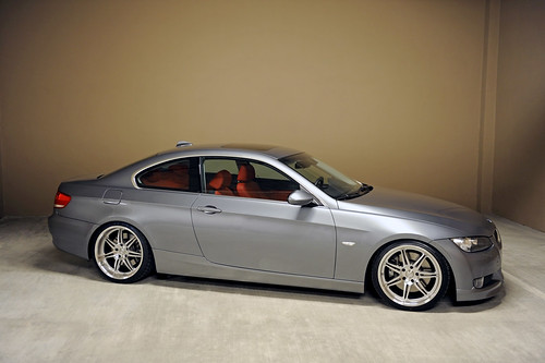  BMW e92 335i coupe in parking garage