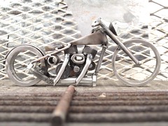 Metal Motorcycle sculpture number 108