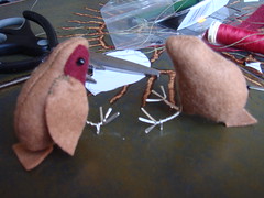 One finished, one robin nearly finished
