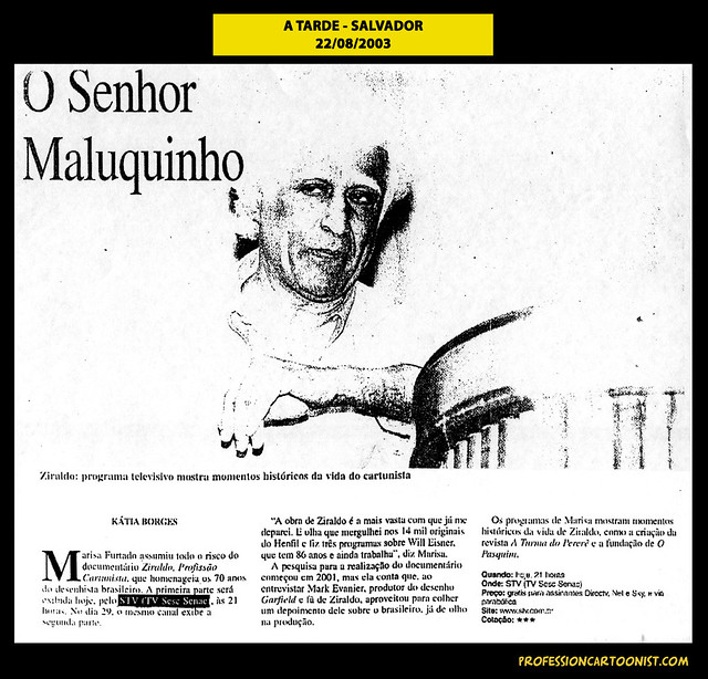 "O Senhor Maluquinho" - A Tarde - 22/08/2003