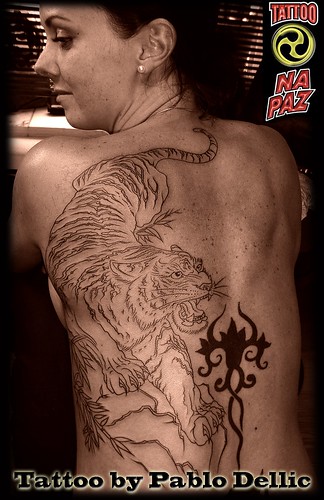 big tiger tattoo by Pablo Dellic by Pablo Dellic 