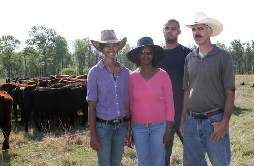 left to right: Rachel, Olivia, Marcellus and Paxton Pegues own and operate an organic livestock operation in Chesterfield, SC, and are protecting and improving their resources with the help of NRCS’ Environmental Quality Incentives Program (EQIP) and Conservation Stewardship Program (CSP). 