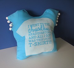 Tee pillow for Bloggeraiser