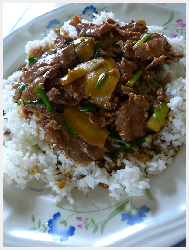 Fried Beef with Spring Onion & Ginger