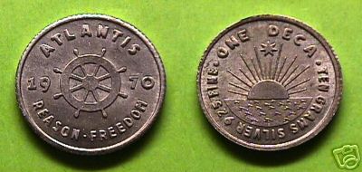 ATLANTIS Kingdom - 1970 DECA - 10 grams .925 silver