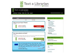 5. Text a Librarian Microboard Screen Shot by Text Messaging Reference - Text a Librarian