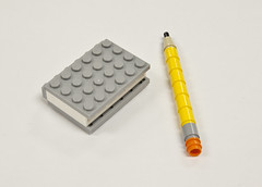 Lego store September build-Pencil and Notebook