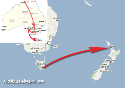 hobart to auckland