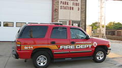 Franklin Park Fire Department Fire Chief's S.U.V. Franklin Park Illinois. August 2009.