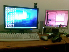 my desk (monitor and peripherals side)
